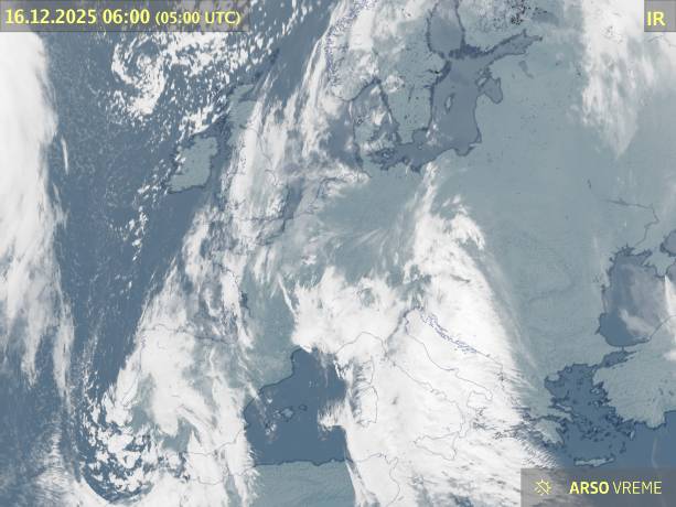 Satelitska slika oblačnosti