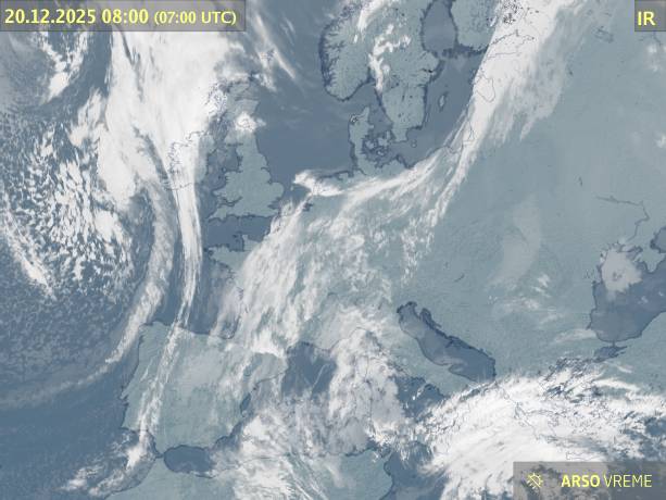 Satelitska slika oblačnosti