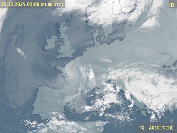 Satelitska slika oblačnosti