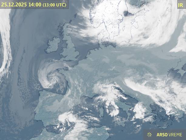 Satelitska slika oblačnosti