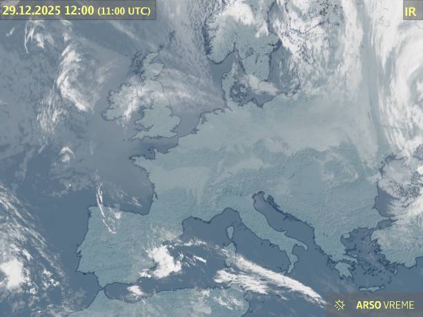 Satelitska slika oblačnosti