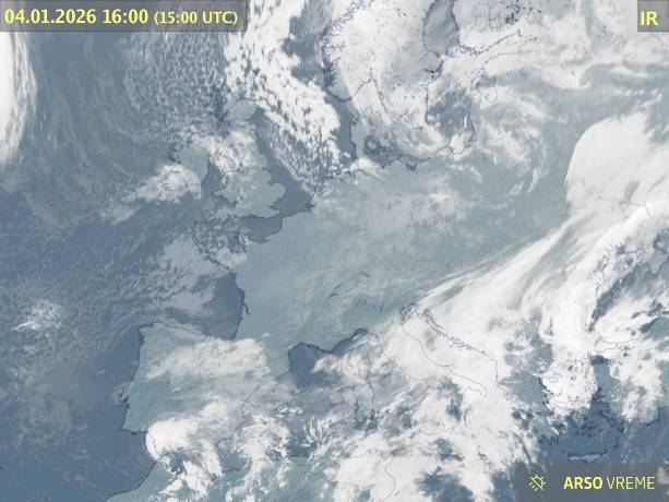 Satelitska slika oblačnosti