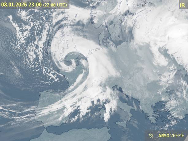 Satelitska slika oblačnosti