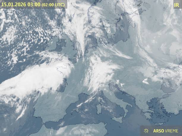 Satelitska slika oblačnosti