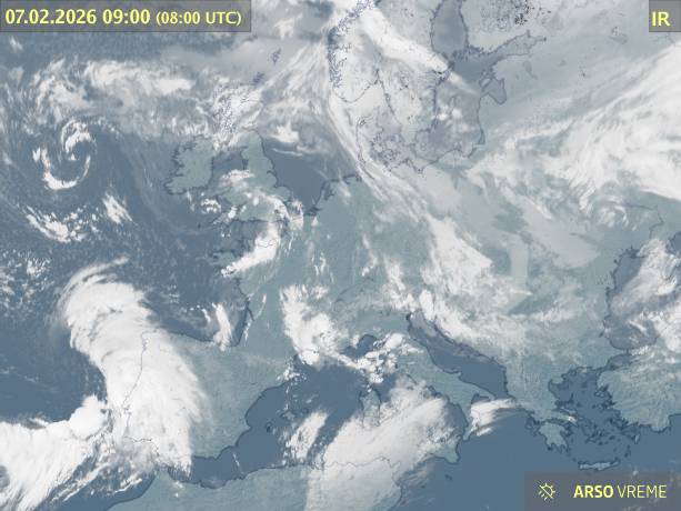 Satelitska slika oblačnosti