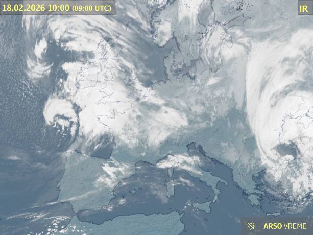 Satelitska slika oblačnosti