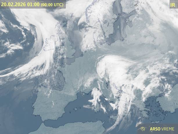 Satelitska slika oblačnosti