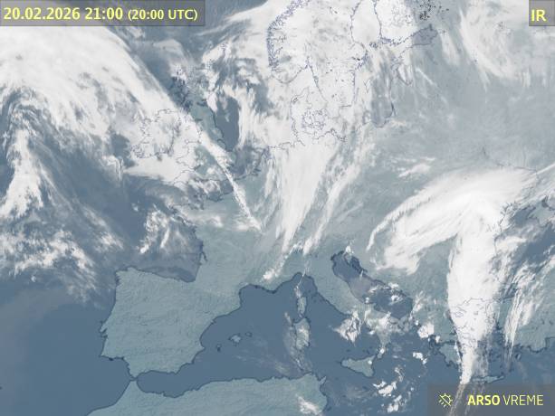 Satelitska slika oblačnosti