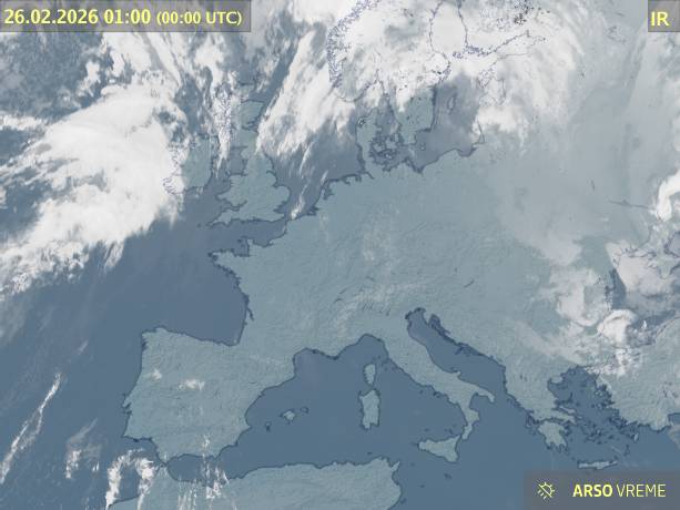 Satelitska slika oblačnosti