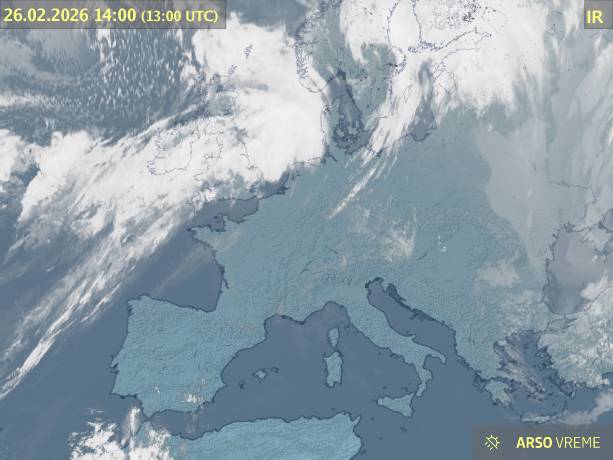 Satelitska slika oblačnosti