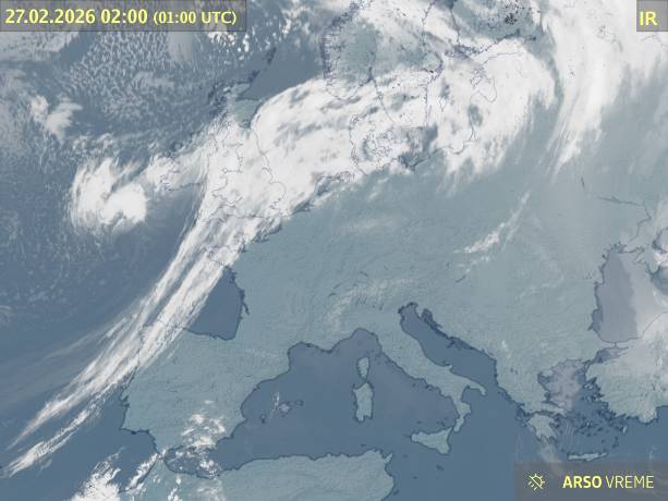 Satelitska slika oblačnosti