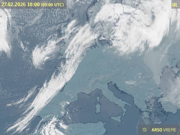 Satelitska slika oblačnosti