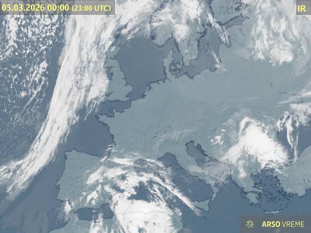 Satelitska slika oblačnosti