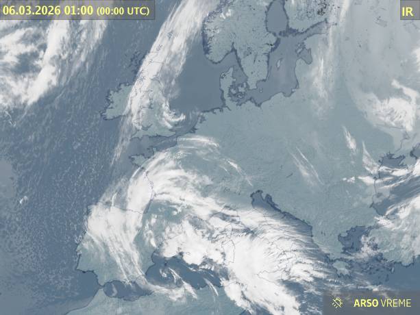 Satelitska slika oblačnosti