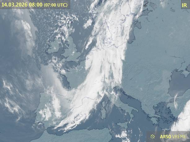 Satelitska slika oblačnosti