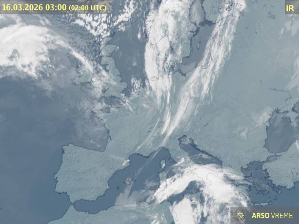 Satelitska slika oblačnosti