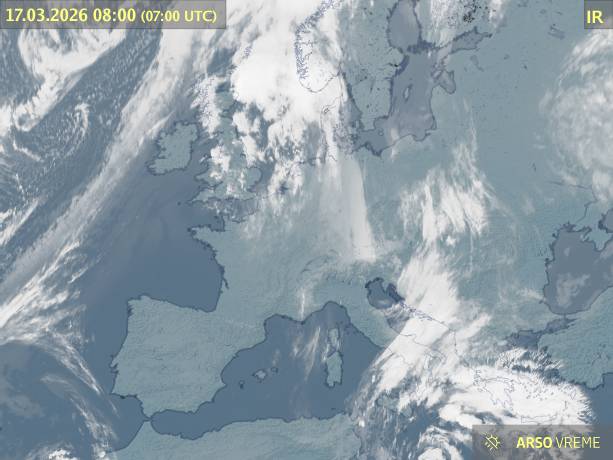 Satelitska slika oblačnosti