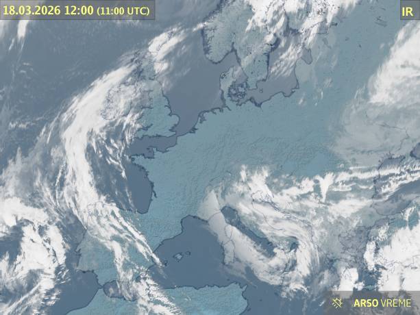 Satelitska slika oblačnosti