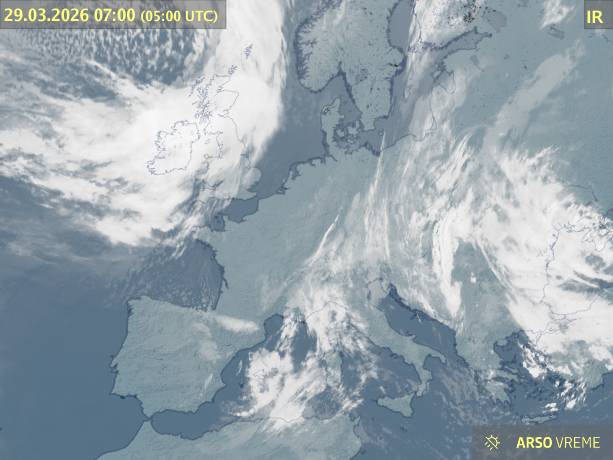 Satelitska slika oblačnosti