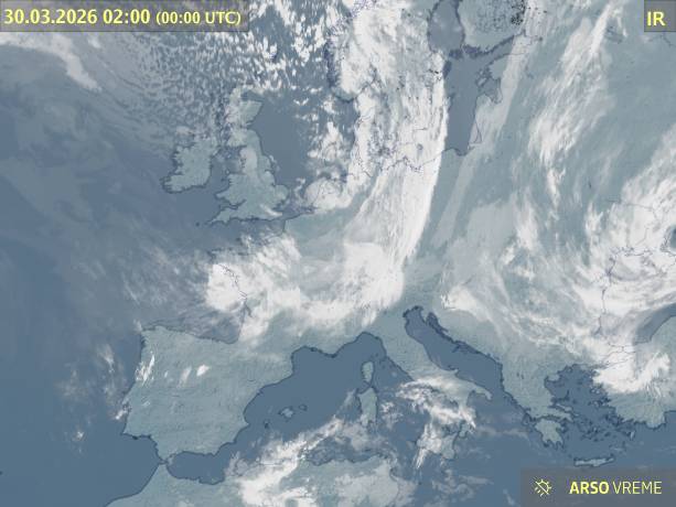 Satelitska slika oblačnosti