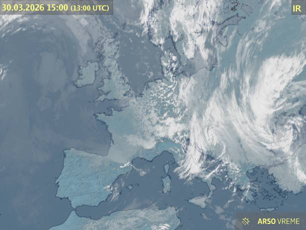 Satelitska slika oblačnosti