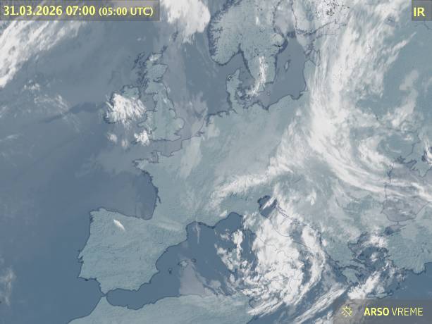 Satelitska slika oblačnosti