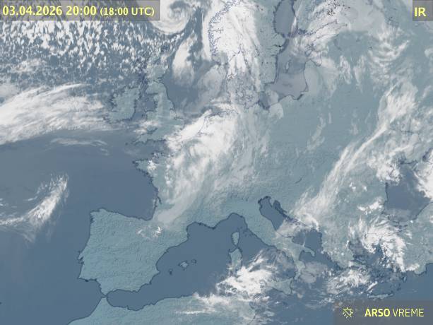 Satelitska slika oblačnosti
