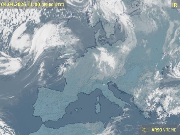 Satelitska slika oblačnosti