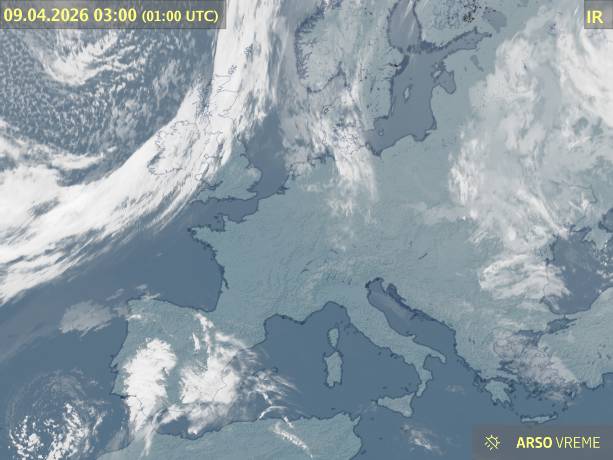 Satelitska slika oblačnosti