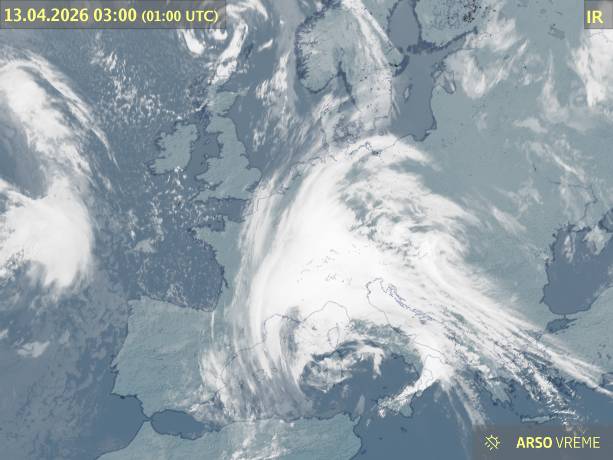Satelitska slika oblačnosti
