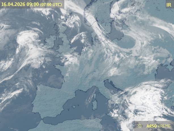 Satelitska slika oblačnosti