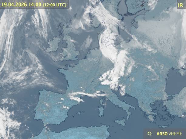 Satelitska slika oblačnosti