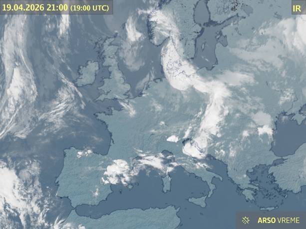 Satelitska slika oblačnosti