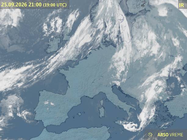 Satelitska slika oblačnosti